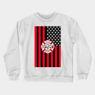 Copy of Firefighter Gifts, Thin Red Line Flag Crewneck Sweatshirt